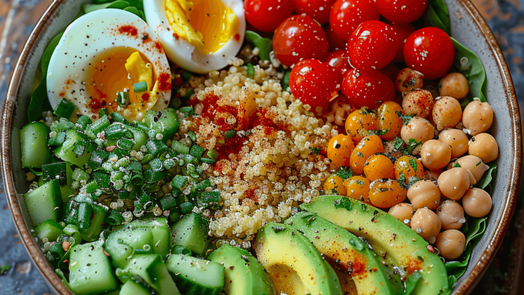 Proteinreicher Salat