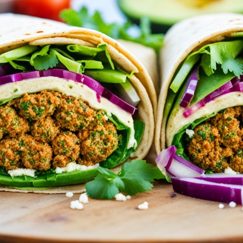 vegetarische Falafel-Wraps