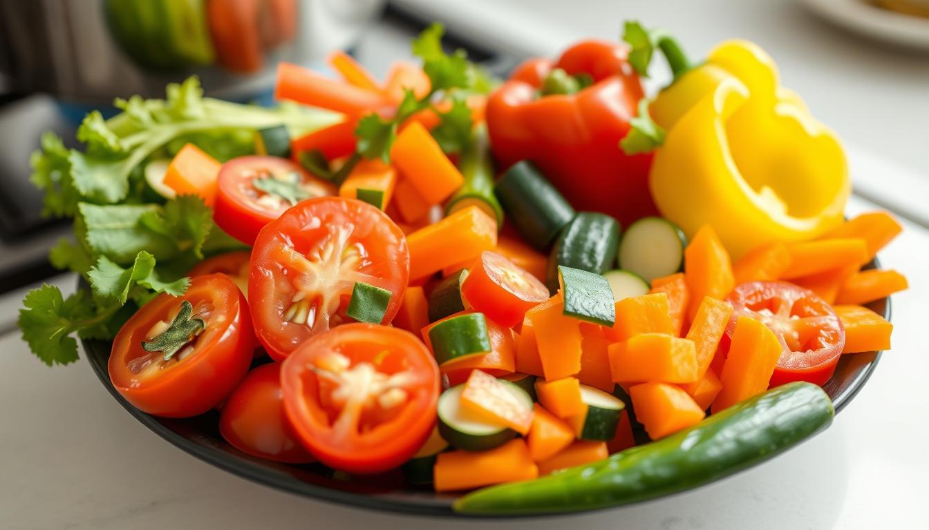 Einfache vegetarische Abendessen